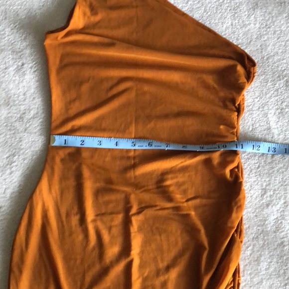 Neena Swim burnt orange mesh mini dress - Picture 6 of 10